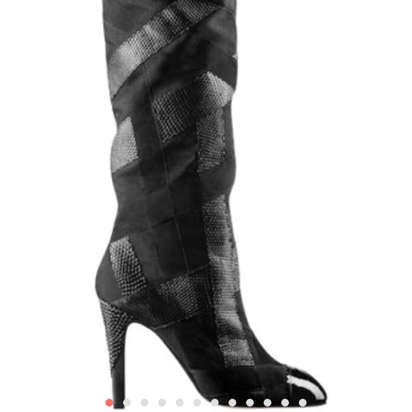 Chanel over the knee boots - Picture 3 of 8